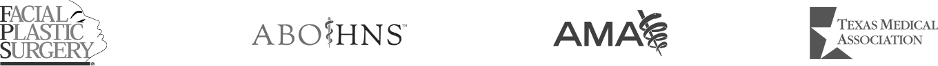 Dr Patt Credentials: Facial Plastic Surgery; ABO/HNS; AMA; Texas Medical Association.
