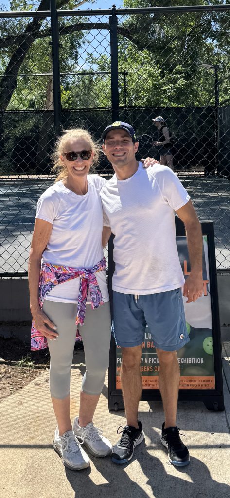 Ethan Patt's mom and a tournament participant.