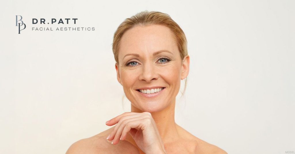 Woman after a mini facelift. (Model)