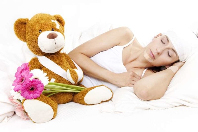 Getting Sleep After Facial Plastic Surgery